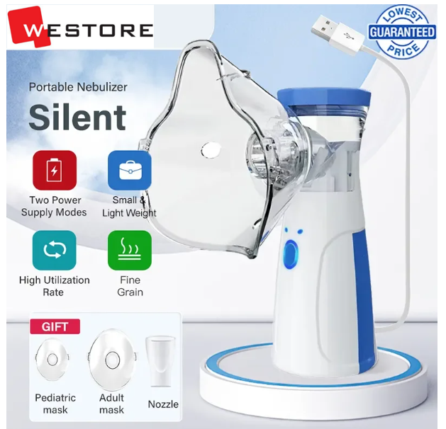 💨 Portable Silent Nebulizer – Breathe Easy, Anywhere! 🌬️