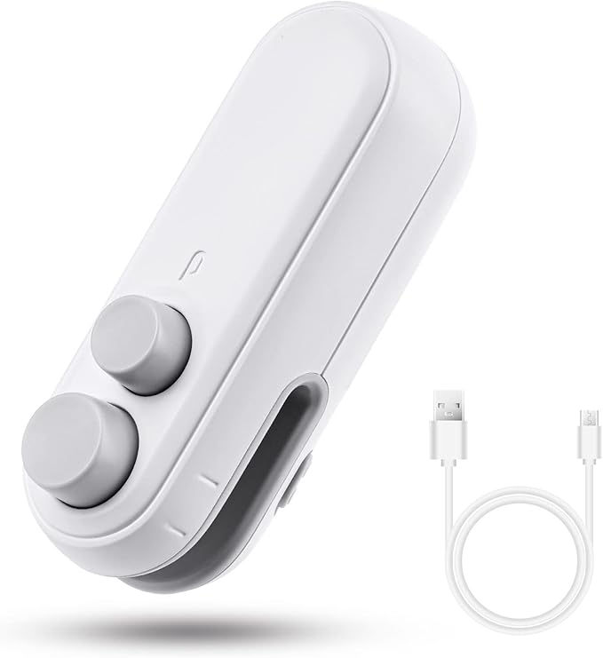 🧲 Mini Portable 2-in-1 Bag Sealer & Cutter 🔋