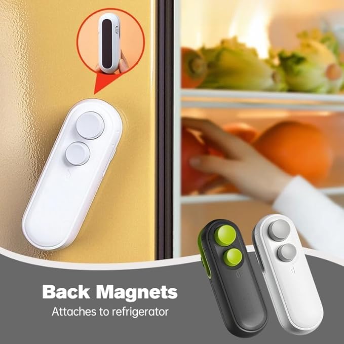 🧲 Mini Portable 2-in-1 Bag Sealer & Cutter 🔋