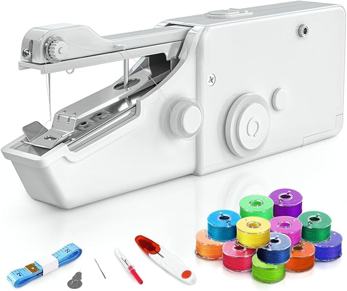 🧵✨ Mini Rechargeable Handy Sewing Machine — Stitch Anytime, Anywhere! ✨🧵