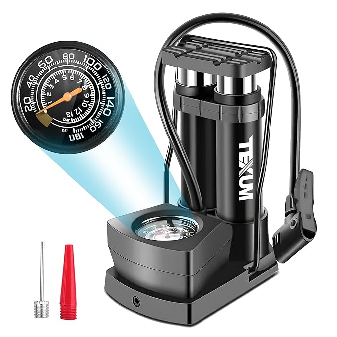 🚴‍♂️ Mini Portable Air Pump — Powerful, Compact & Ready Anywhere! ⚡