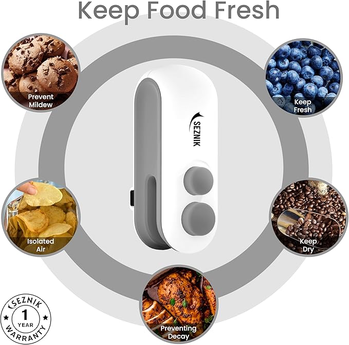 🧲 Mini Portable 2-in-1 Bag Sealer & Cutter 🔋