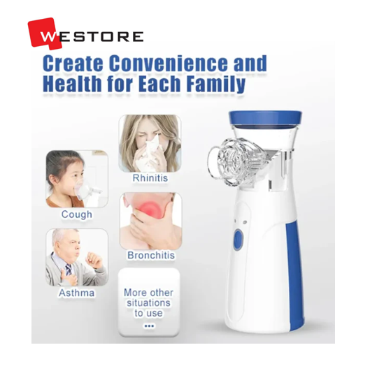 💨 Portable Silent Nebulizer – Breathe Easy, Anywhere! 🌬️